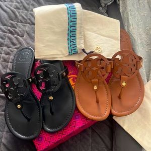 - TORY BURCH MILLER SANDALS - 2 Pairs!✨✨